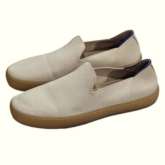 Rothy's The Original Slip On Sneaker Vanilla Bean Knit Casual Shoes Size 8.5B - Picture 2 of 8